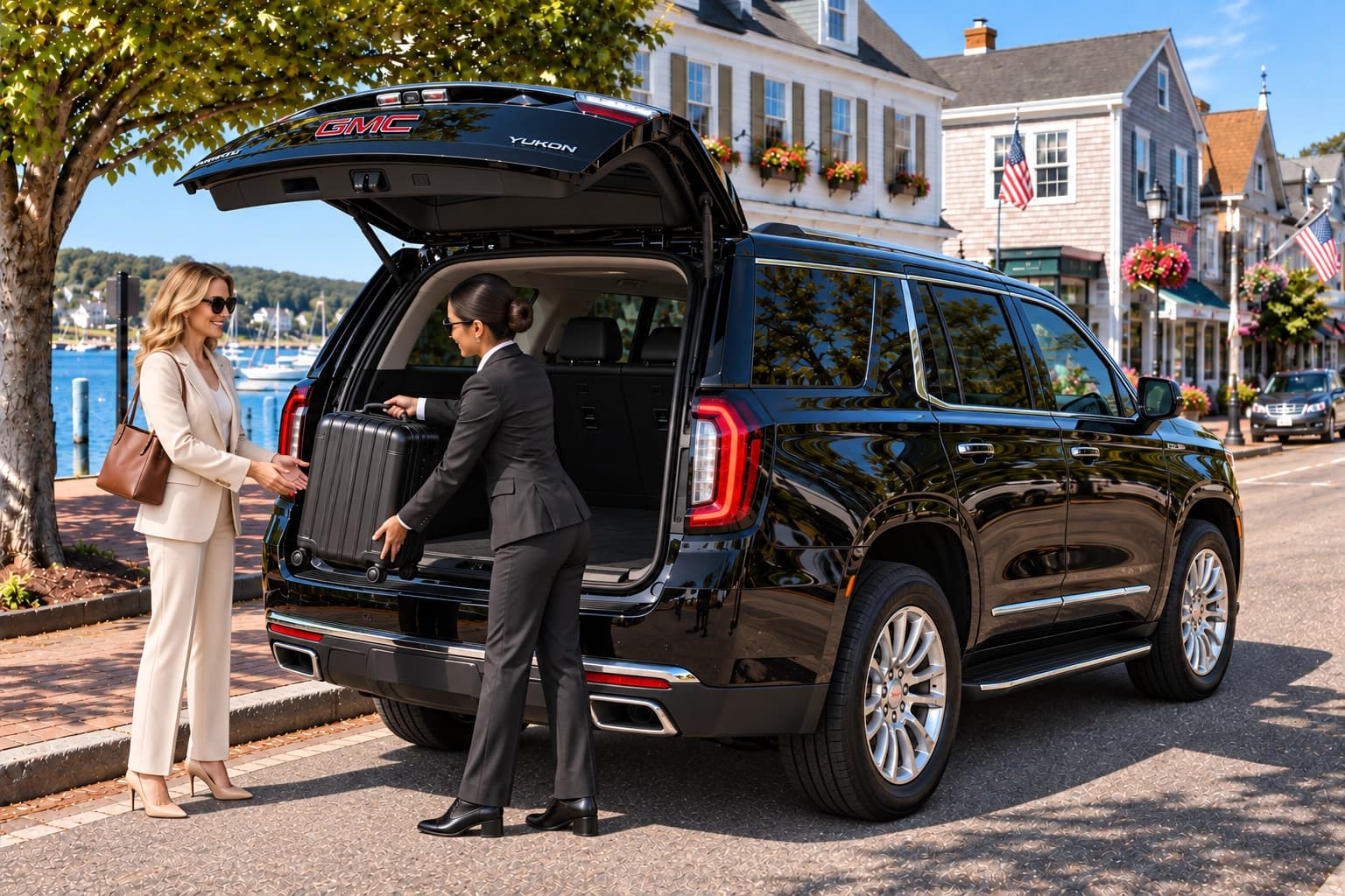 Darien, CT Cityscape Limo transportation assistance