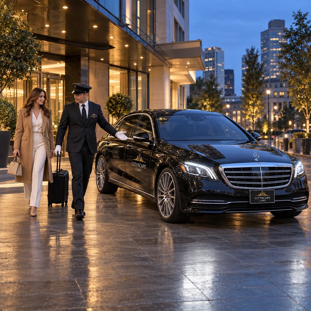 White Plains, NY Cityscape Limo transportation assistance
